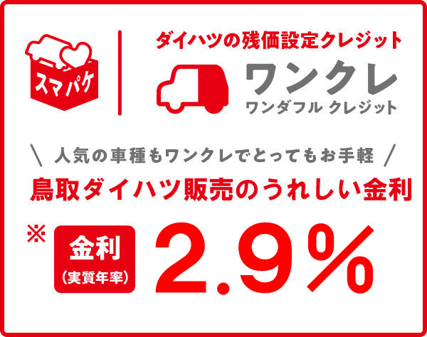 ワンクレのご紹介 鳥取ダイハツ販売株式会社