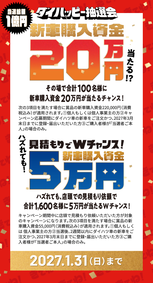 ダイハッピー抽選会
