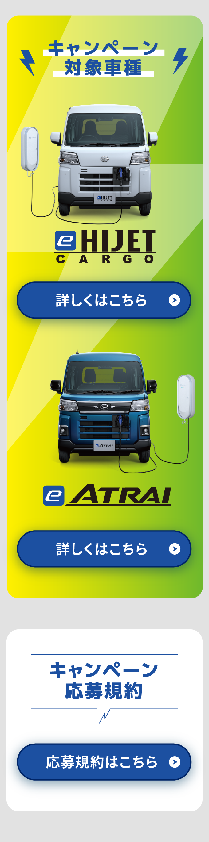 キャンペーン対象車種